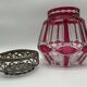 Art Deco flower holder in crystal from Val Saint-Lambert