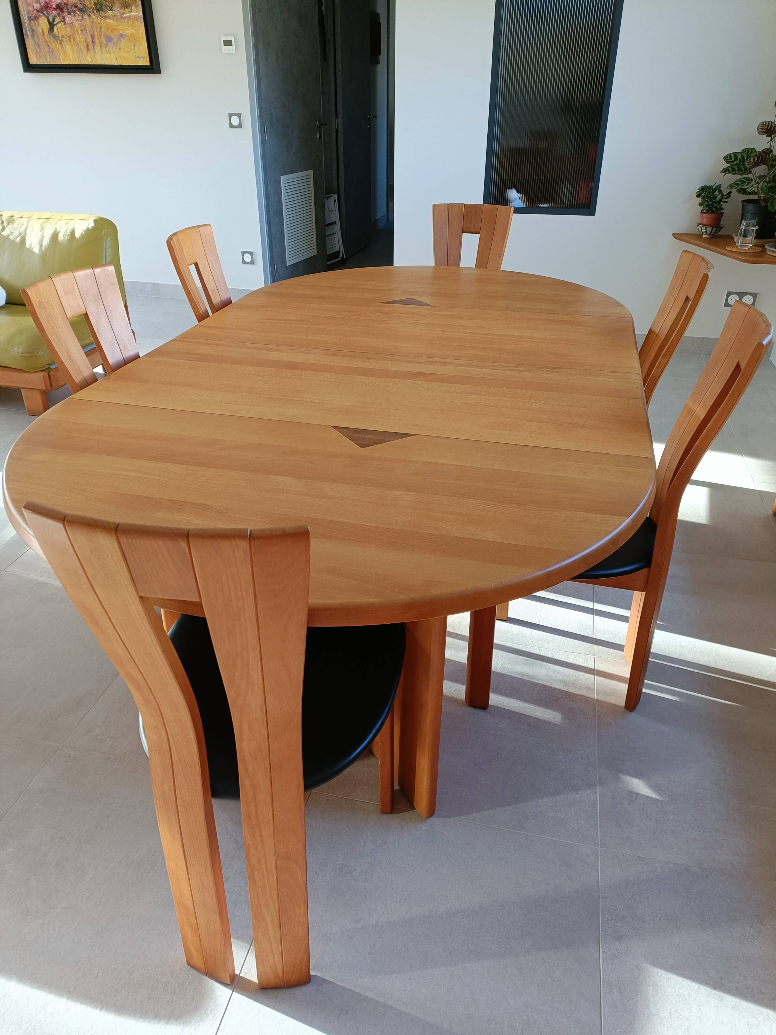 Dining table SELTZ Fagus and chairs