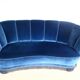 Danish Cabinetmaker Banana Curved Sofa, 1940s