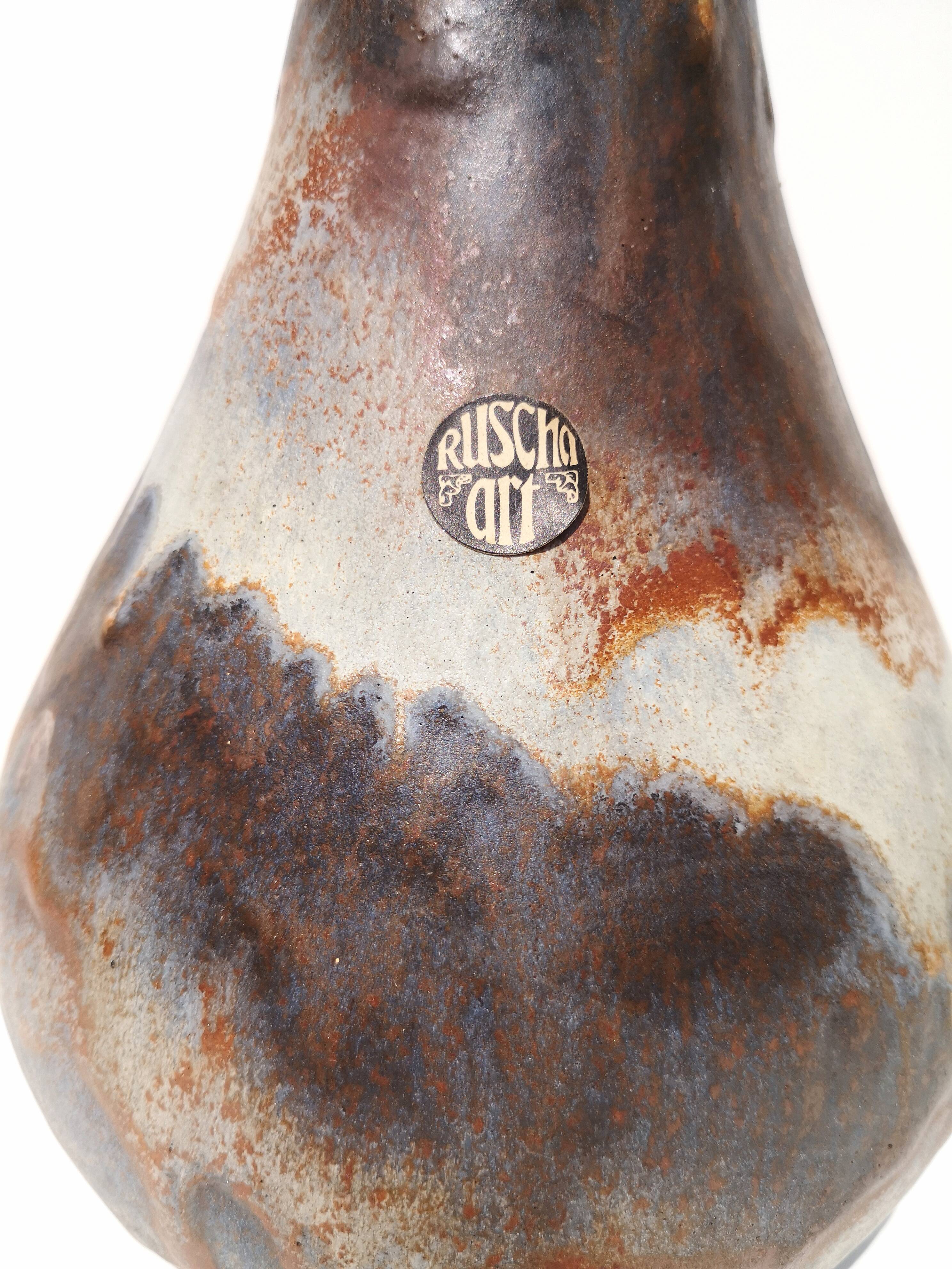 Vase vintage ruscha art en céramique