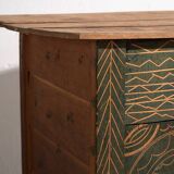 Antique green primitive style chest of drawers (circa 1920) #71