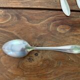 4 tablespoons in vintage silver metal