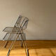 Lot 4 chaises pliantes vintage métallique