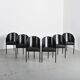 Suite de six fauteuils Costes par Philippe Starck, circa 1984