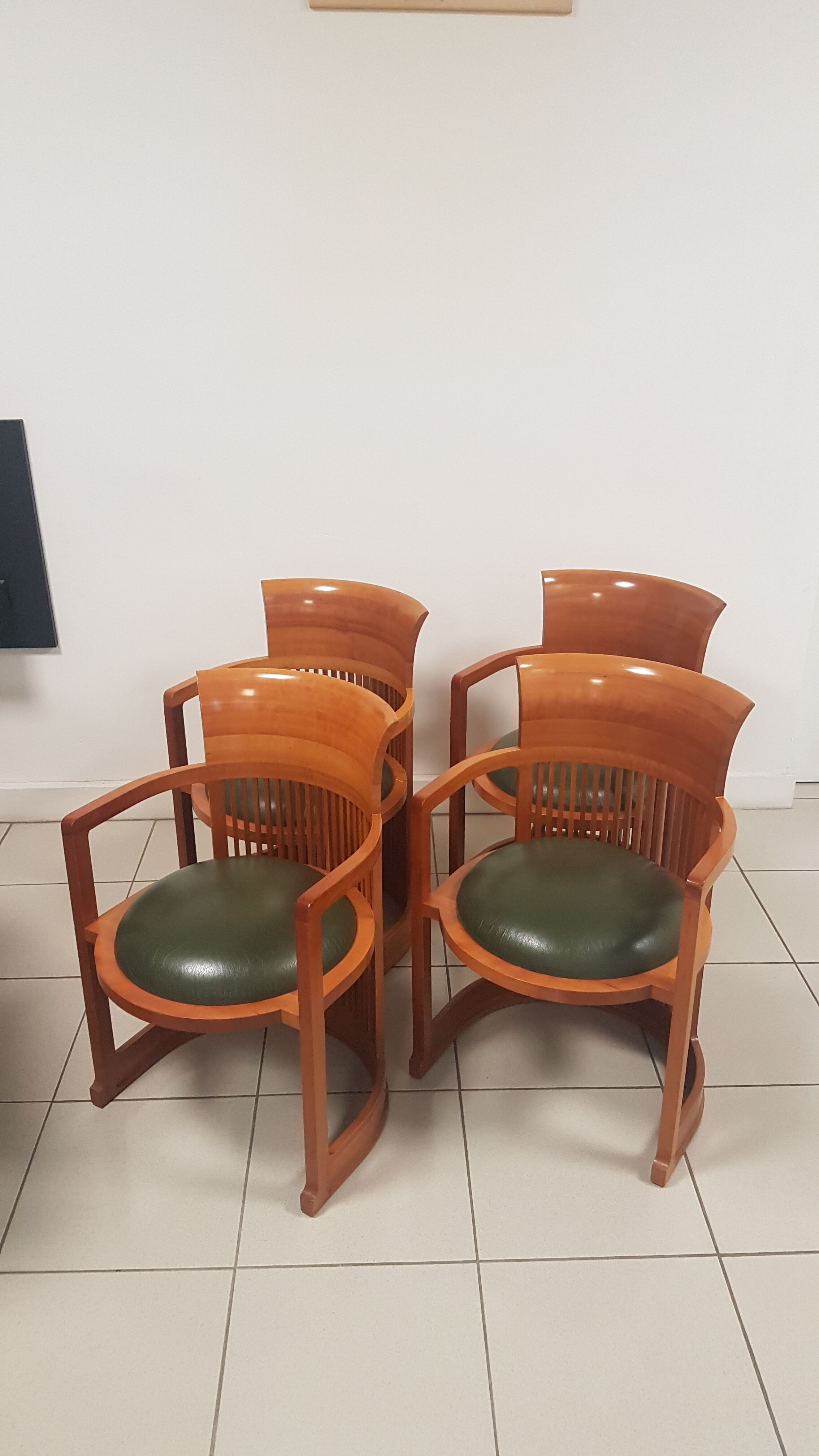 Armchairs model "Barrel"by Franck Wright  for Cassina