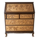 Asian secretary desk carved from solid wood