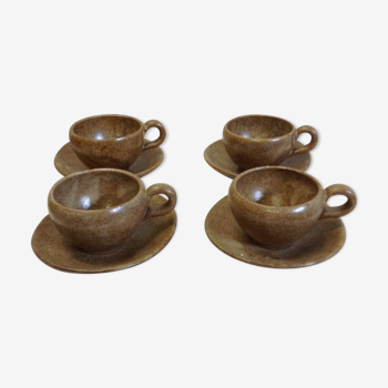 Stoneware coffee mugs