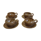 Stoneware coffee mugs