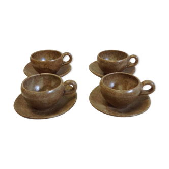 Stoneware coffee mugs