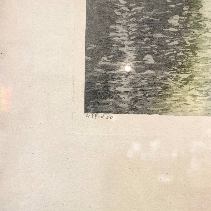 Pair of etchings by William Adolphe Lambrecht (1876-1940)