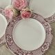 Set of 6 flat plates in Mason ironstone.