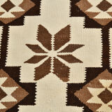 Geometric kilim runner rug,107x325cm