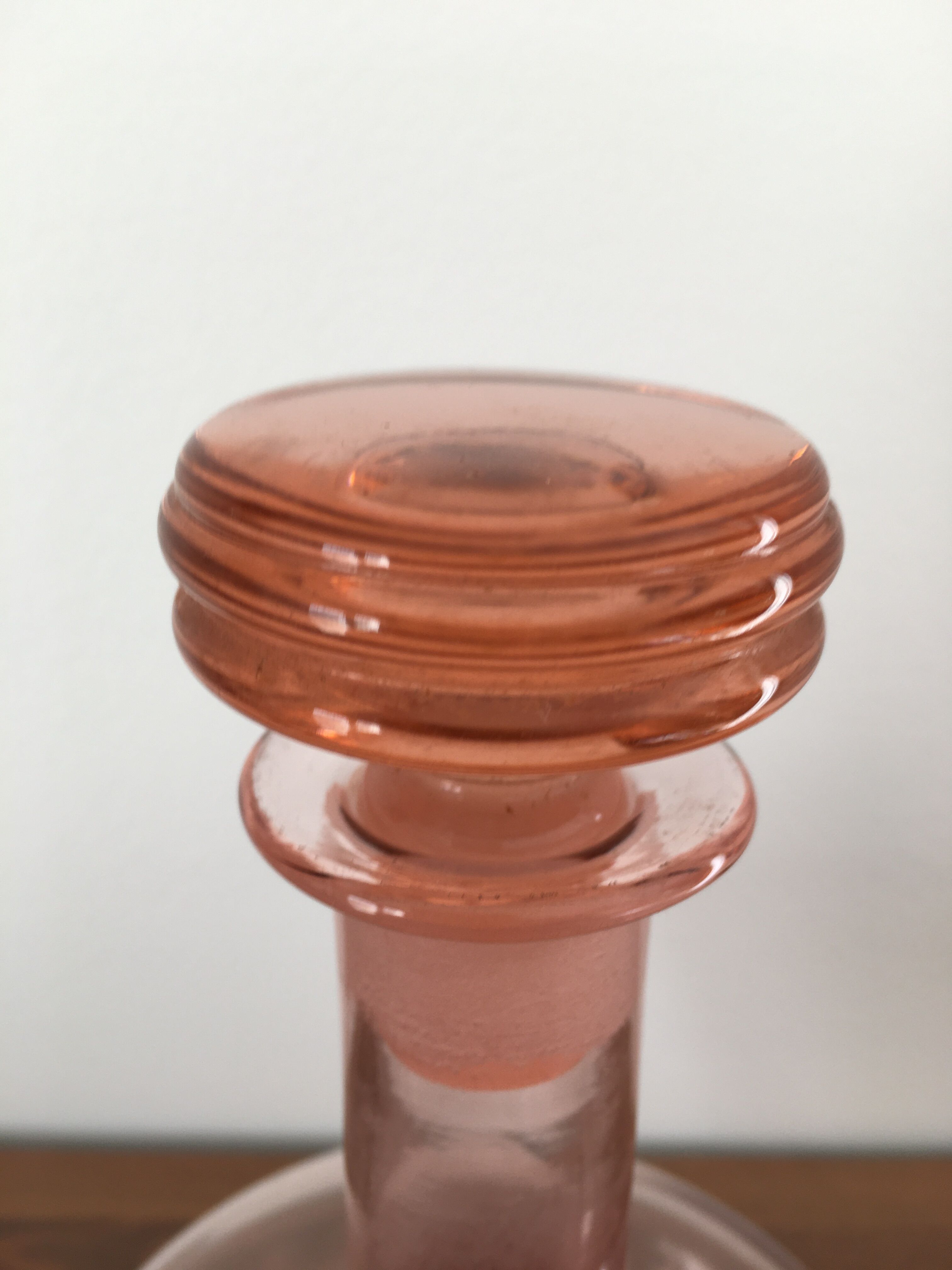 Pink vintage carafe