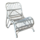 Fauteuil vintage en rotin arqué. 1970.