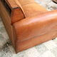 Moustache club sofa in leather, 40s