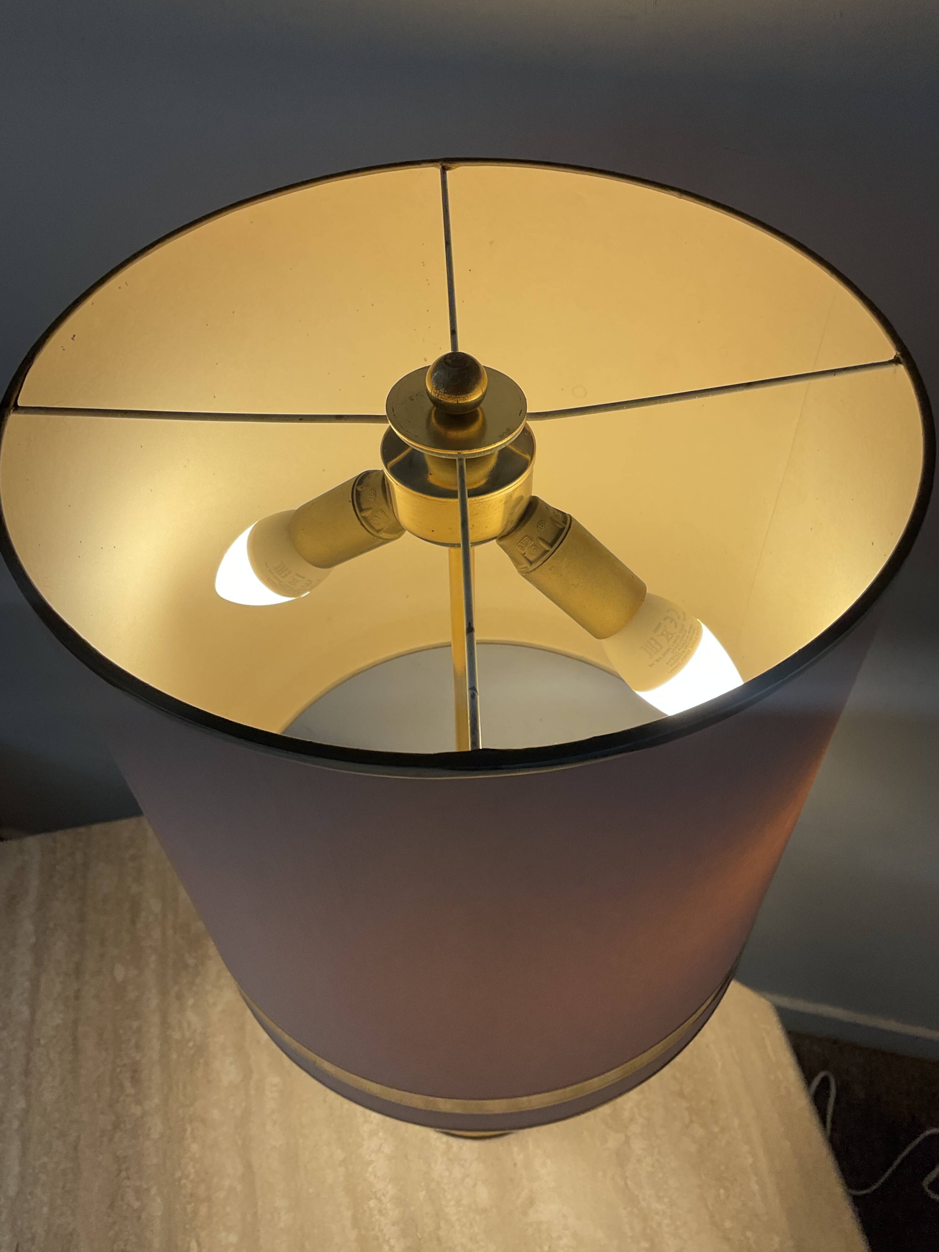 Lampe vintage en laiton des années 70