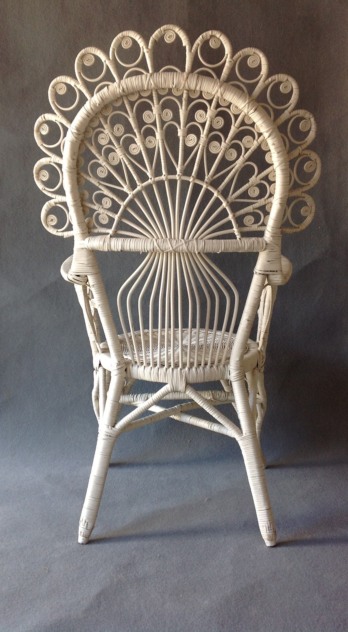 Fauteuil Peacock en rotin