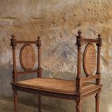 Louis XVI caned bench