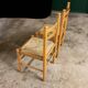 Paire de chaises bois et paille TBE