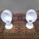 Pair of wall lights from the 1950s in porcelain.