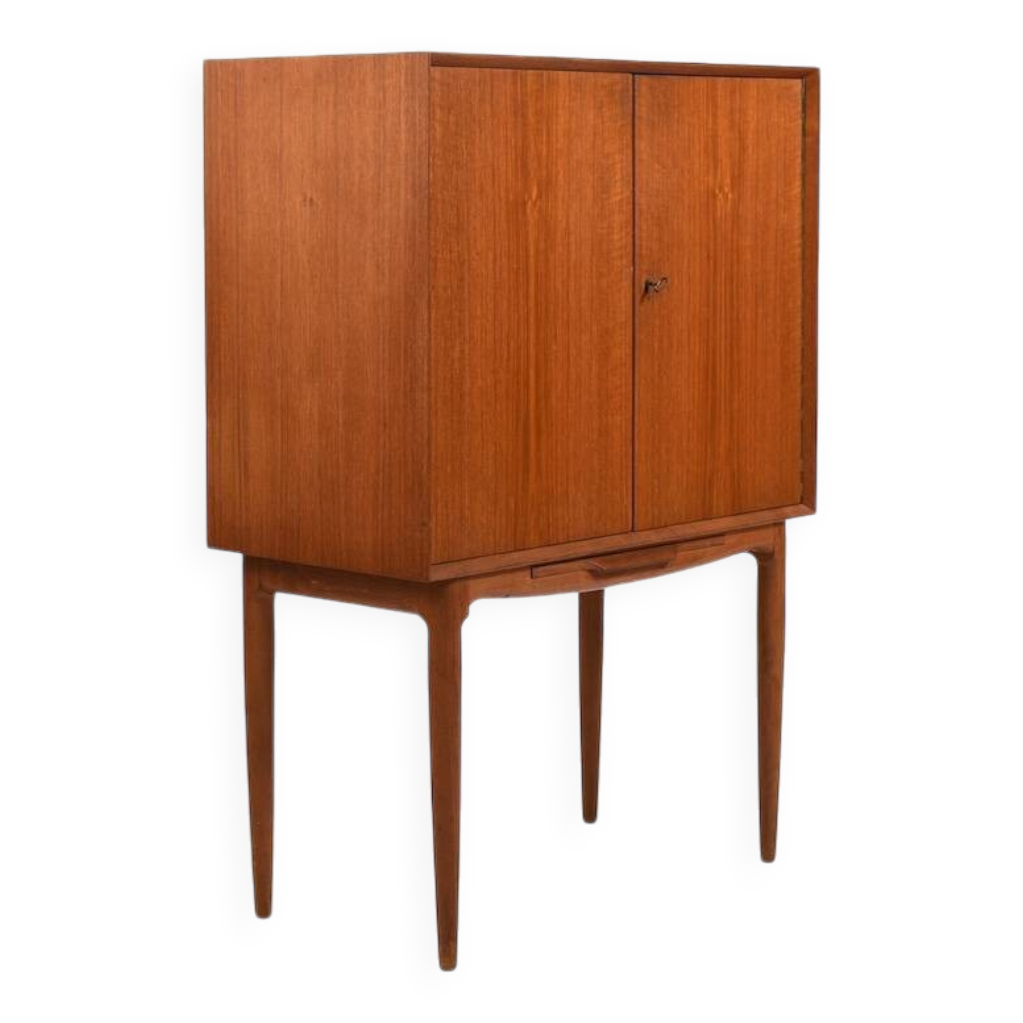 Teak Bar Cabinet with Harlekin Mirrors by Illum Wikkelsø