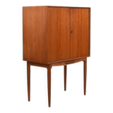 Teak Bar Cabinet with Harlekin Mirrors by Illum Wikkelsø