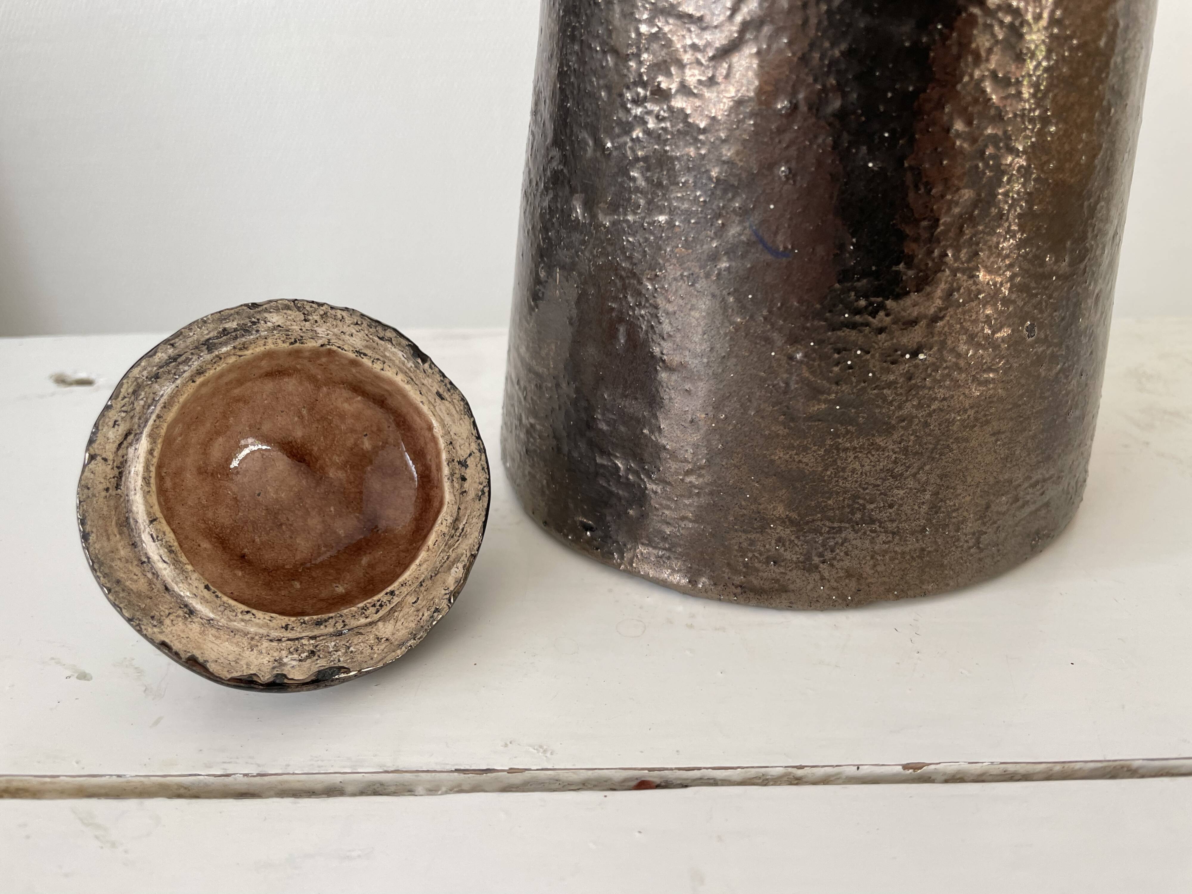 Large handmade ceramic jug, 1975