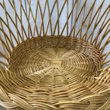 Vintage wicker armchair