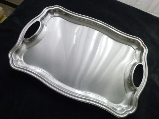 Stainless steel serving tray 30.5 x 43.5 cm