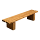 Pine bench from the La Rive residence, Arc 1600, France, circa 1970.
