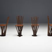 Industrial Wabi Sabi Primitive Chairs, France, 1950s