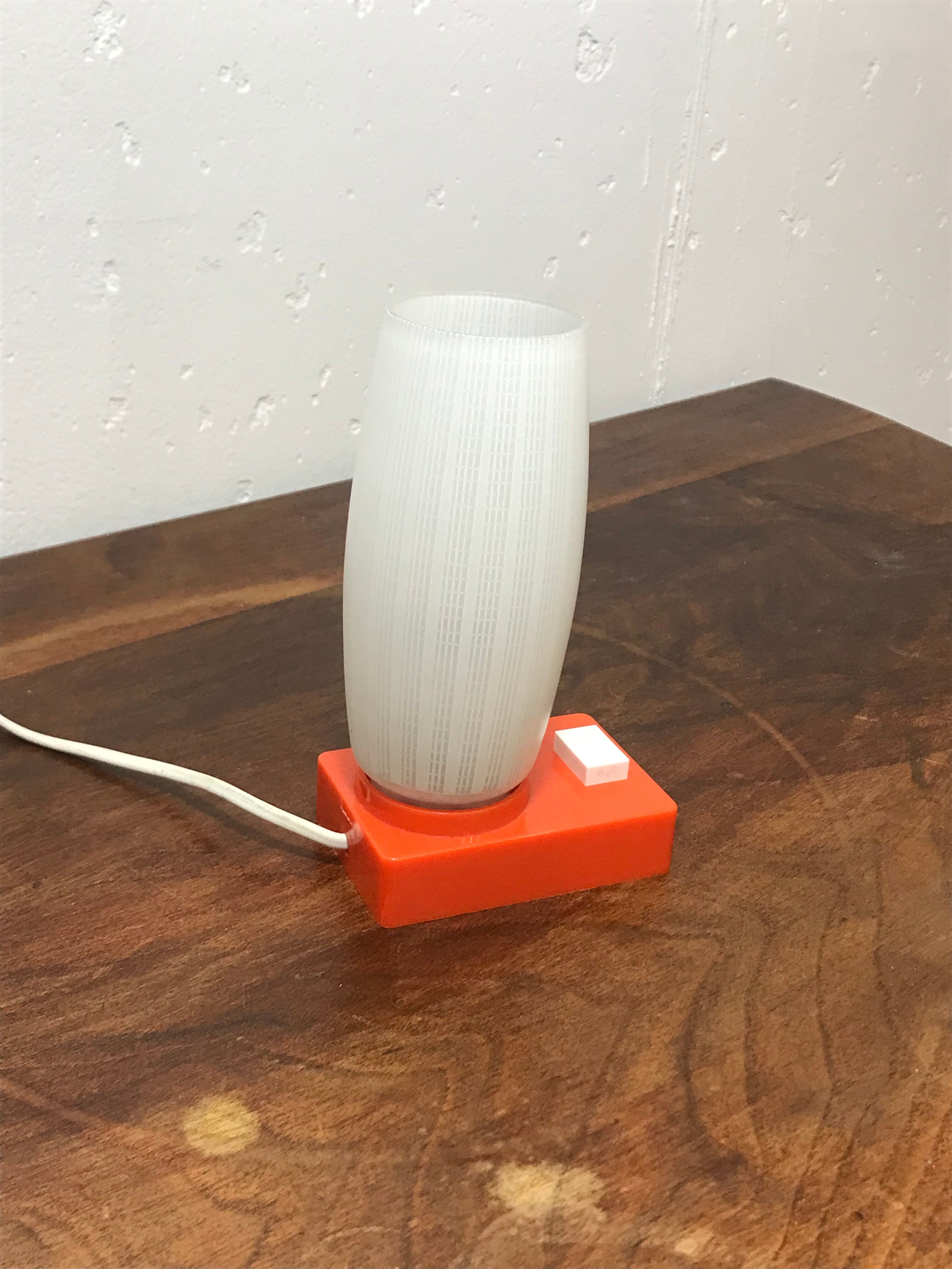 Seventies orange lamp