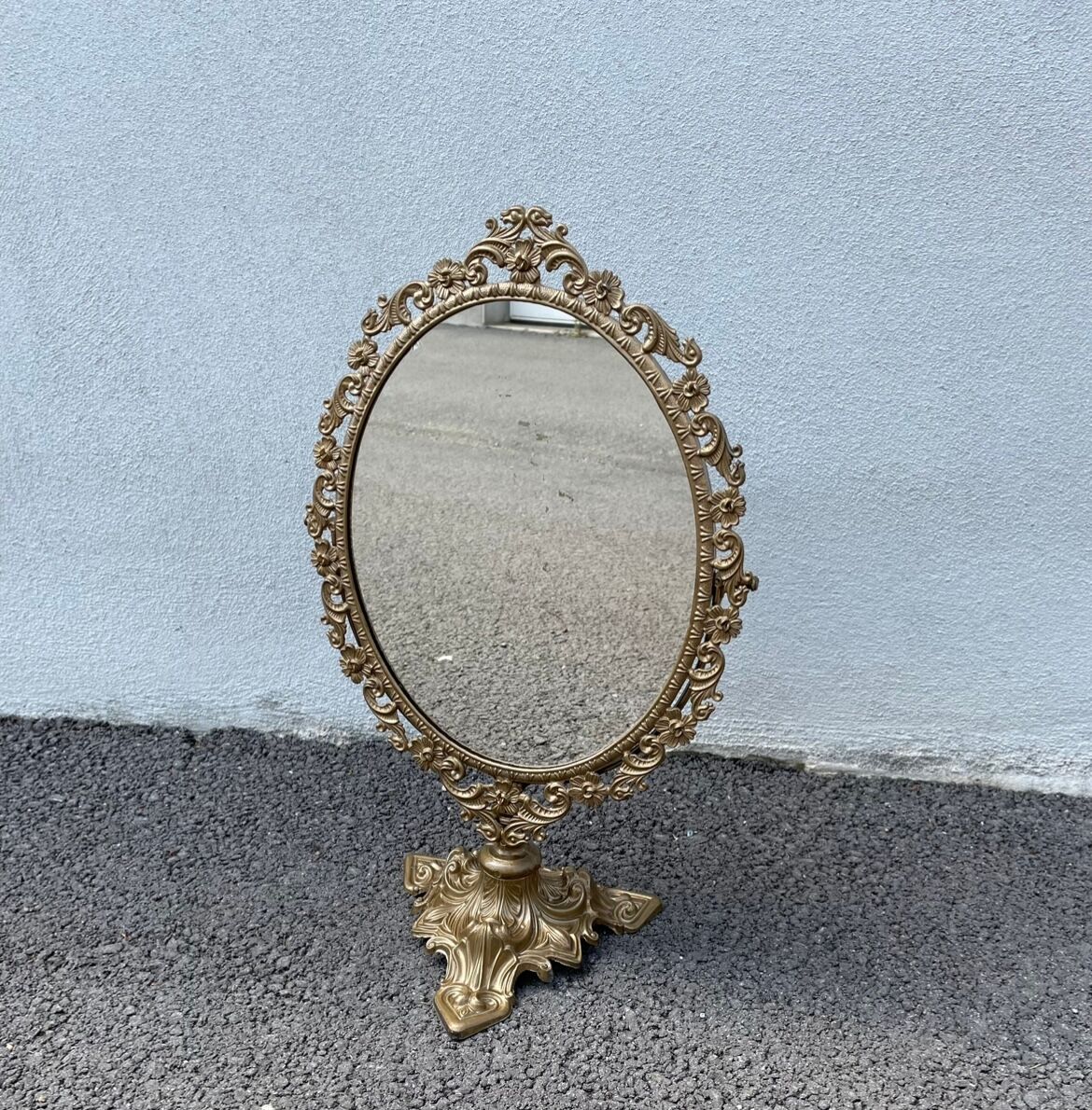 Golden mirror 21x50cm