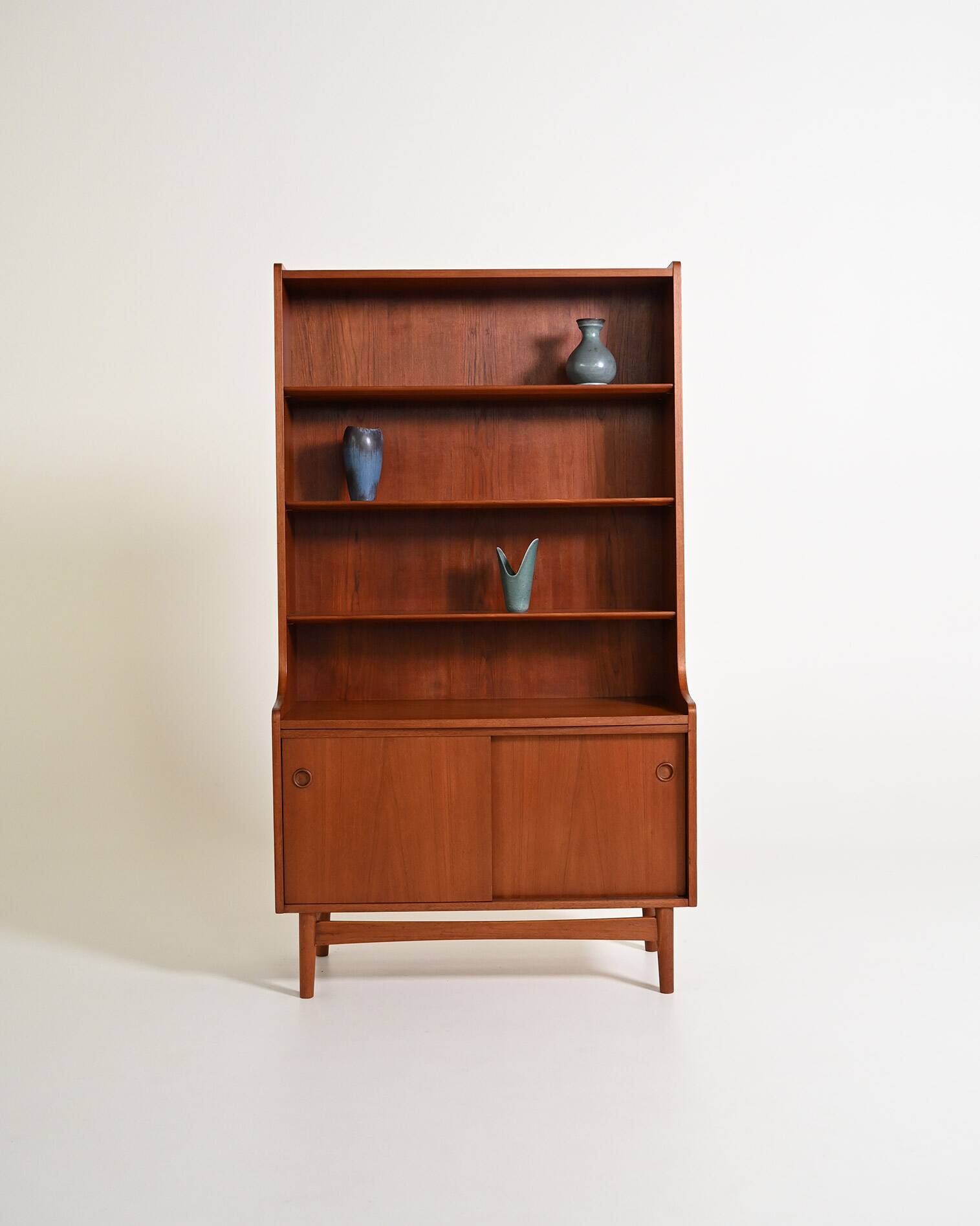 Teak bookcase by Johannes Sorth for Bornholms Møbelfabrik, 1960s