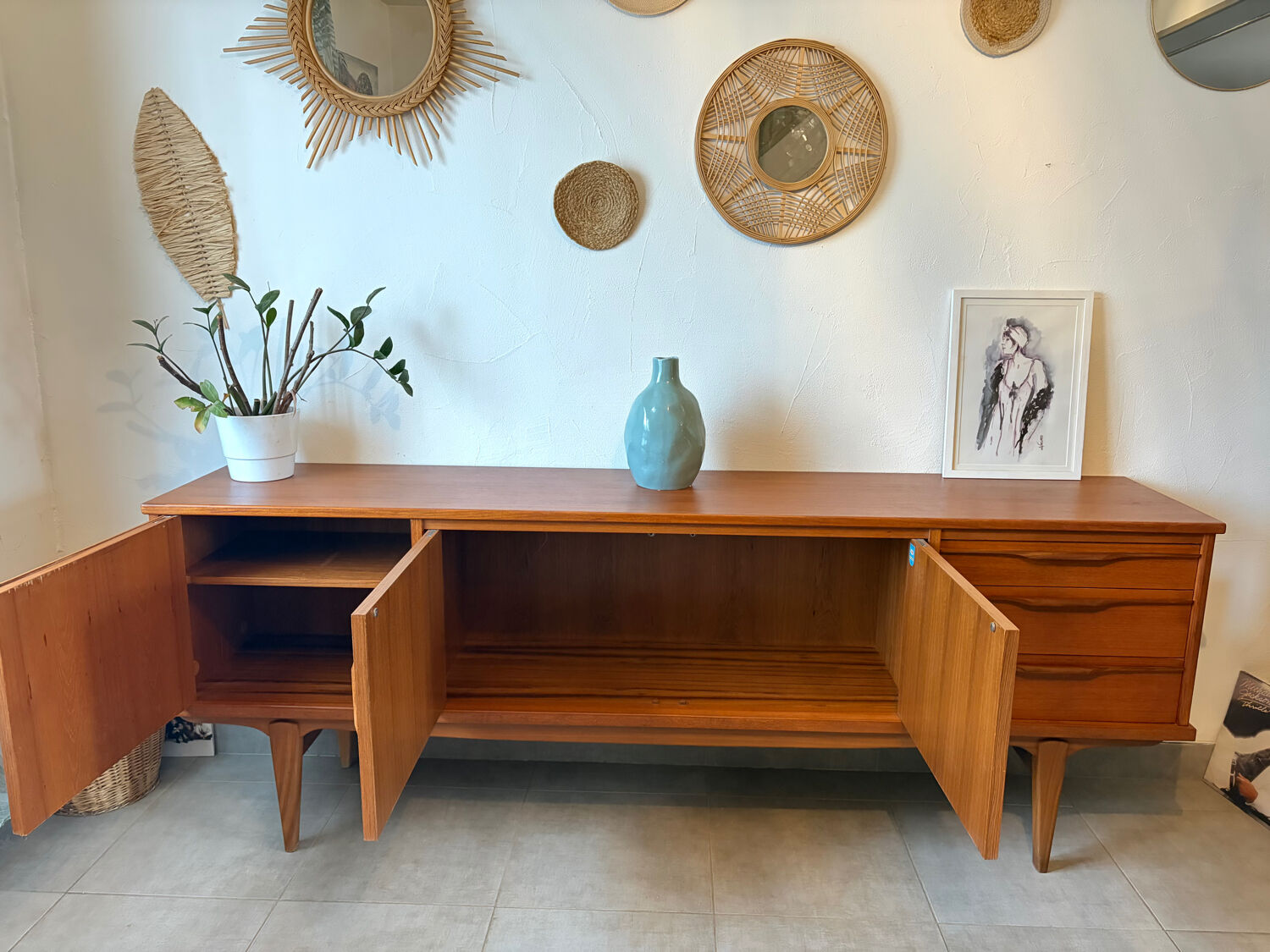 Vintage teak sideboard