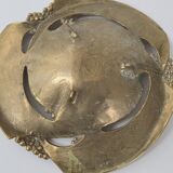 Vintage solid bronze fruit bowl from the 1970s.