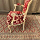 Louis XV style cabriolet armchair