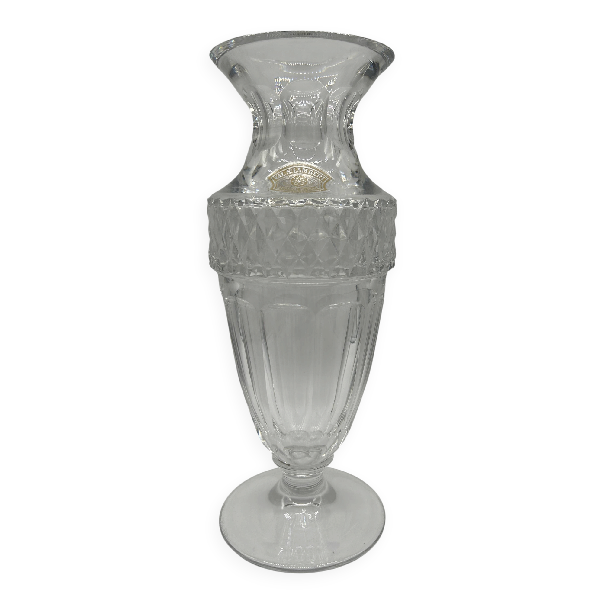Crystal vase from Val Saint-Lambert - Gary model