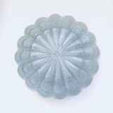 Large Frosted Flower Glass Sconce Wall Lamp from MCM, 1960s