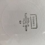 Flat cake earthenware Digoin Sarreguemines model Dinard
