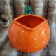 Jug / Carafe in orange barbotine shape
