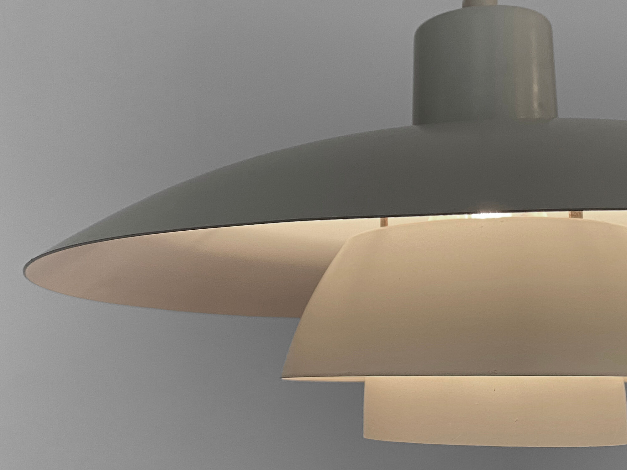 Pendant light PH 4/3 by Poul Henningsen for Louis Poulsen. Denmark 1970s