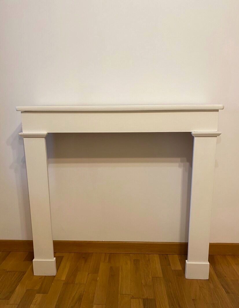 Wooden fireplace frame