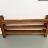 70s modernist shelf in solid elm