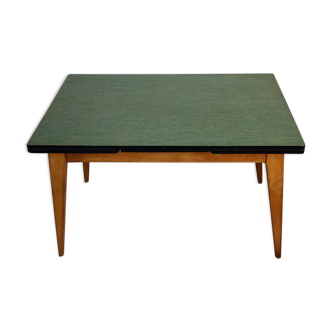 Table wood lino green 60s