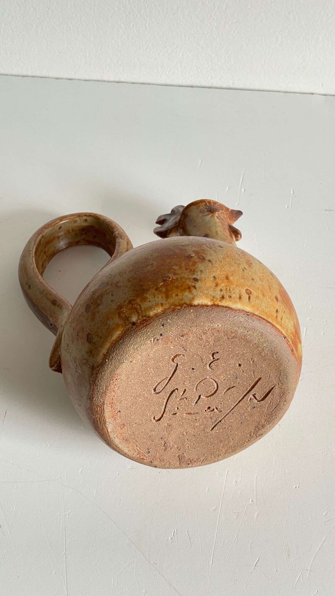 Ceramic Zoomorphic Rooster shape Vintage