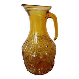 Carafe en verre italien Bormioli vintage années 70