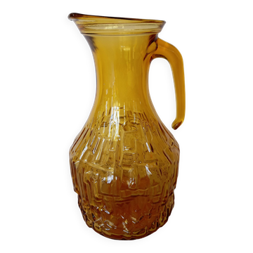 Vintage Bormioli Italian glass carafe from the 70s