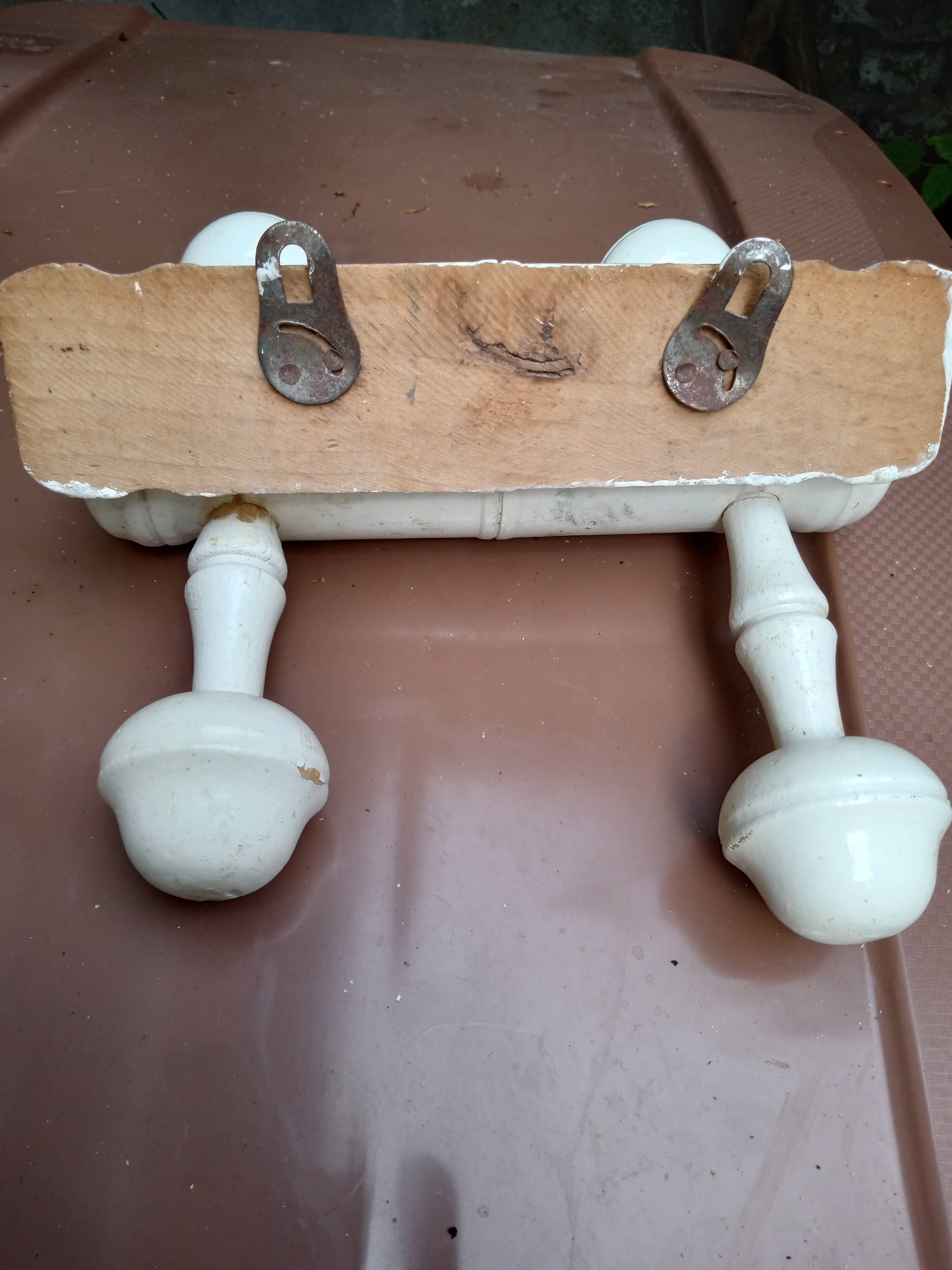 Wooden Turned Coat Rack
