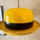 Hans Agne Jakobsson - Yellow Pendant Hat Lamp - Markaryd Sweden